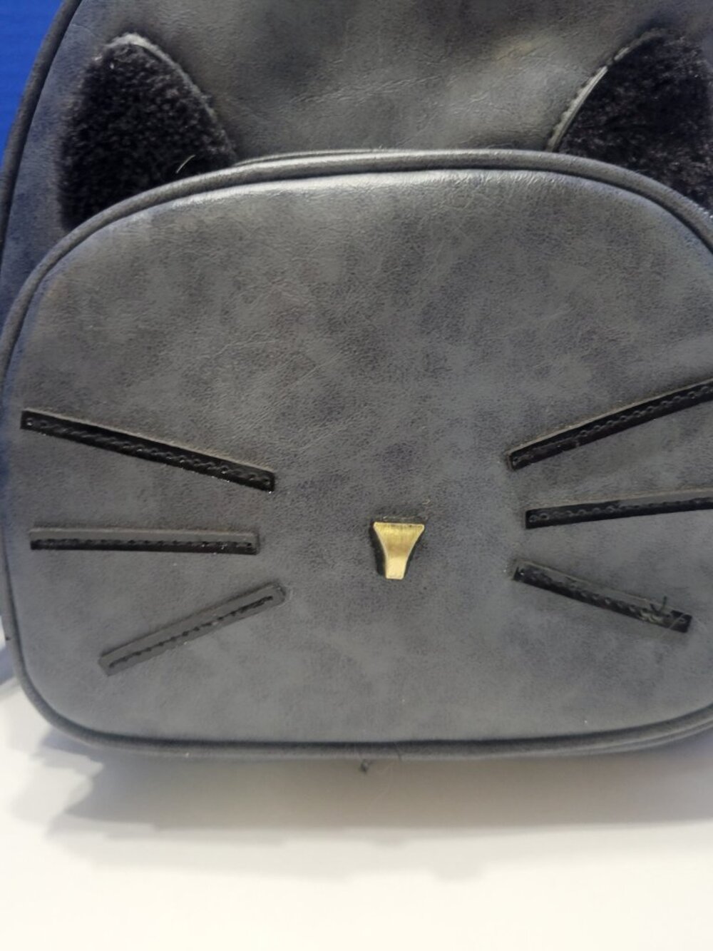 Gray Cat Mini Backpack - Picture 2 of 6